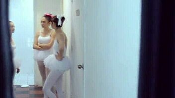 Three Teen Ballerinas Tackling One Massive Shaft!