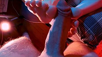 Lil kinky doll surprised with foot worship action?