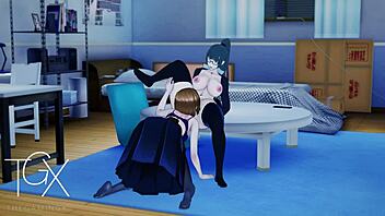 man, i’m obsessed with nobara and maki in lesbian jujutsu hentai!