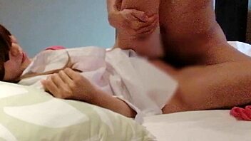 big-breasted asian beauty in red lingerie fingered and licked till massive climax 😍