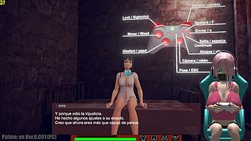 In this PC gameplay of Painrein hentai game, enjoy the anime story in Spanish download