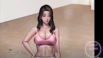 Secret pie in cartoon game anime hentai