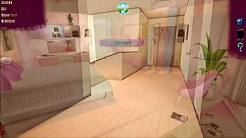 Summer hentai game with MILF stepmom and big tits