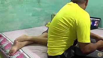 stepbrother seduces his stepsister until he fucks this blondes big ass