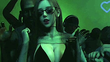 Wife Gets Fucked By Big Cock In Public Club 3D Animation.