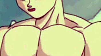 In Dragon Ball Z, Bulma and Gohan encounter a monster in this hentai scene
