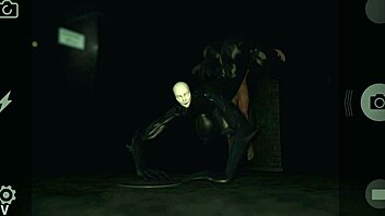 Anime girl faces monster cock in nightmare sex scene with big tits and ass