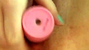 british slut fucks her cunt solo with dildo