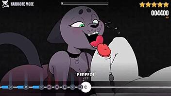 In Beatbanger's new update, the furry character bangs through all levels to 100