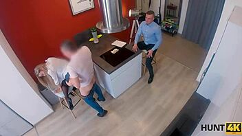 hunt4k strict suit and sexy lingerie in action. she shows off her skills.