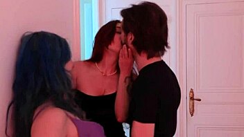 Amateur French Threesome Cum On Ass