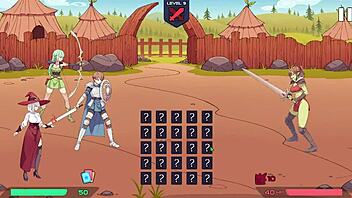 Hot hentai game with big boobs in issekai adventure 😍