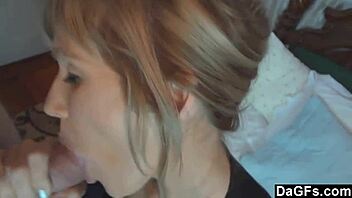 Dagfs - She Works Hard in Bedroom for Mouthful of Jizz from Tattooed Milf