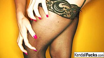 Kendall karson does a sexy tease with stock fetish feel to it