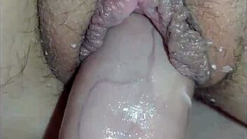 Cum on her tits after condom sex!