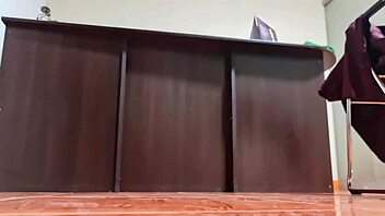 hidden camera catches nataly delpech at work