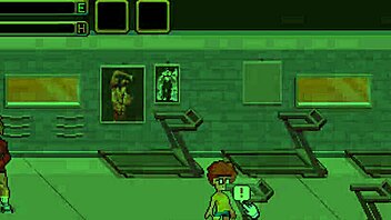 Gym buddies hentai game muscular girl trains and relaxes after.