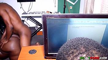 Fat Black Pornstar Has Sex In Office With Big Tits