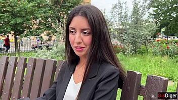 Naive business woman fucked hard at casting for cash