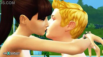 i have hot sex in nature with my beloved, bent over in doggystyle 3d animation