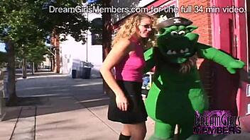 Fun public flashing with hot swinger milf in outdoor group