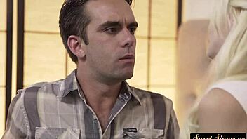 stepdaughter grinds pussy wild while riding hard