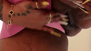 Thick Latina Ebony Masturbates Her Big Ass And Clit At Work With Piercing