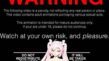 Miku begs for a bbc in 3d hentai.