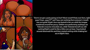 A young man of 18 years old has sex with his stepmother and his friends with big butts in a comic