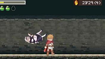 i'm seduced by the succubus's monster cock in this game