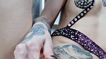 nastya fox experiments with a new toy and some licking