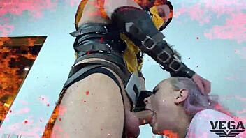 Watch Your Mouth When Playing Mortal Kombat: Monster Cock Assfucking Big Tits Cumshot