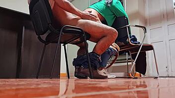 hidden camera catches nataly delpech at work