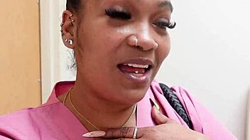 Thick Latina Ebony Masturbates Her Big Ass And Clit At Work With Piercing