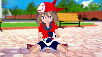 May haruka congratulates you for being a good trainer