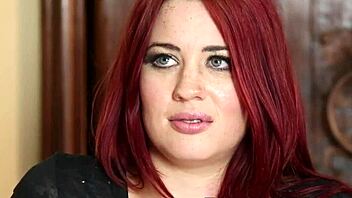 Did this redhead get facialized by her sneaky masseur?