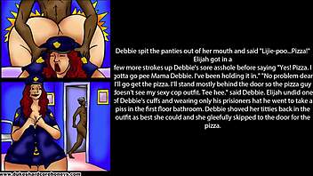 A young man of 18 years old has sex with his stepmother and his friends with big butts in a comic