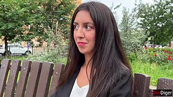 Naive business woman fucked hard at casting for cash