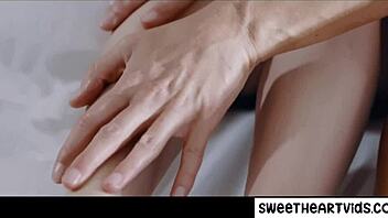 Sensual erotic lesbian threesome with nude group sex