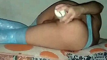 sofi black stretches ass with big toy