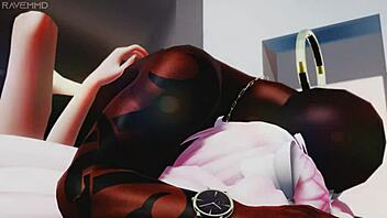 Miku begs for a bbc in 3d hentai.