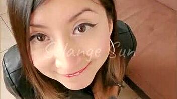 Beautiful latina moans during rough anal doggystyle orgasm