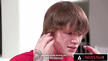 Man, check out milf Lauren Phillips with big titties titty fucking her teen 18+ stepson!