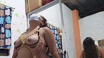 Milf visits stepson and gets fucked in lingerie