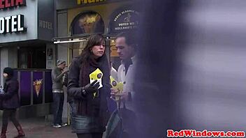 Amsterdam sex market: Real sex with a pierced woman who sucks and gets fucked