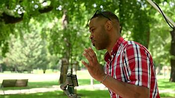 Beddable blonde Cherry Kiss seduces social media stars into oiled DP threesome 😏