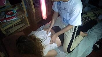 latina milf gives massage before we have hardcore sex