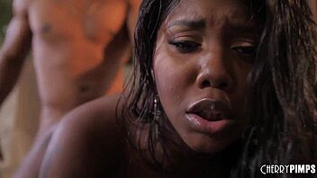 Big tits ebony daizy seduces troy for ass rimming and pussy licking before fucking