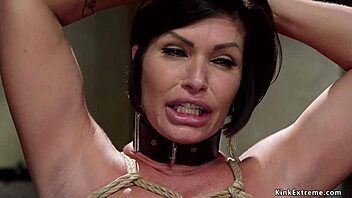 Huge Tits MILF Toyed And Whipped In Bizarre Kinky Fetish Slave Play.