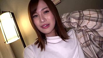 beautiful woman rides in doggystyle, getting cumshot and facial in homemade hardcore